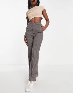 Urban Revivo Suit Co-ord Set In Check Print