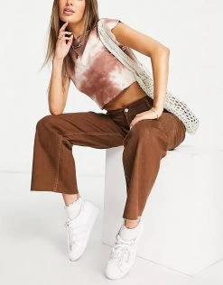 Urban Revivo Straight Leg Jeans In Brown For Women -Urban Revivo Sales unnamed file 792