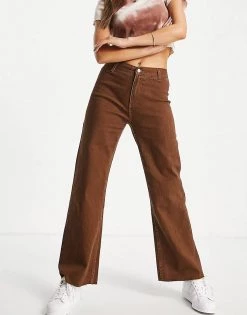 Urban Revivo Straight Leg Jeans In Brown For Women -Urban Revivo Sales unnamed file 793