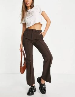 Urban Revivo Flared Trousers In Brown For Women -Urban Revivo Sales unnamed file 803