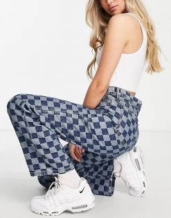 Urban Revivo Checkerboard Jeans In Blue For Women 10 Urban Revivo Checkerboard Jeans In Blue For Women -Urban Revivo Sales unnamed file 812