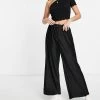 Urban Revivo Wide Leg Trousers In Black For Women -Urban Revivo Sales unnamed file 829