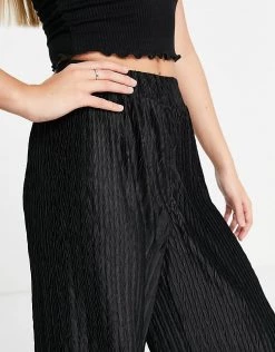 Urban Revivo Wide Leg Trousers In Black For Women -Urban Revivo Sales unnamed file 832