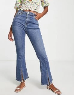 Urban Revivo Flare Jeans With Front Split In Mid Blue For Women 11 Urban Revivo Flare Jeans With Front Split In Mid Blue For Women -Urban Revivo Sales unnamed file 858