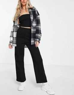 Urban Revivo Wide Leg Trouser In Black For Women -Urban Revivo Sales unnamed file 887