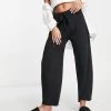 Urban Revivo Knitted Trousers In Grey For Women