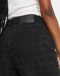 Urban Revivo Mom Jeans In Black Check For Women -Urban Revivo Sales unnamed file 916