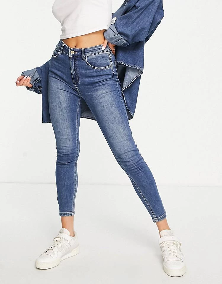 Urban Revivo Skinny Jeans In Blue For Women 3 Urban Revivo Skinny Jeans In Blue For Women