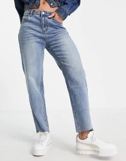 Urban Revivo Carrot Leg Ripped Jeans In Blue For Women -Urban Revivo Sales unnamed file 941