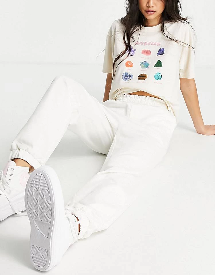 Urban Revivo Jogger Trousers In White For Women 5 Urban Revivo Jogger Trousers In White For Women - Image 3